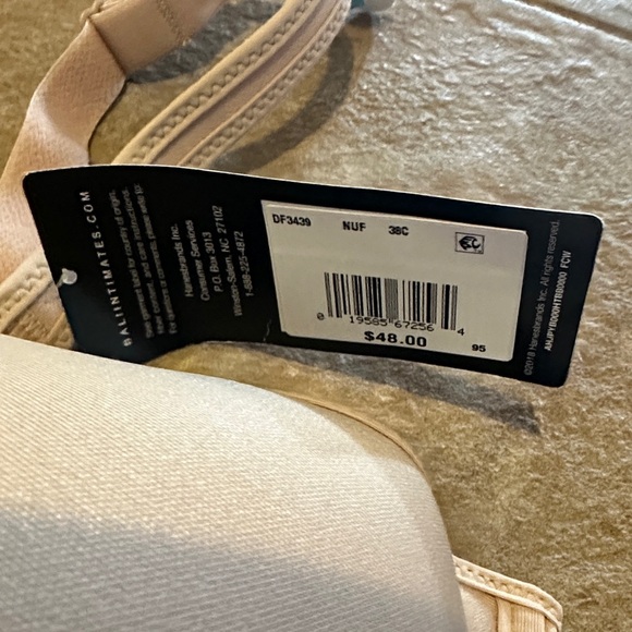 BNWT Bali Soft Pink Underwire Bra size 38C - Picture 4 of 7